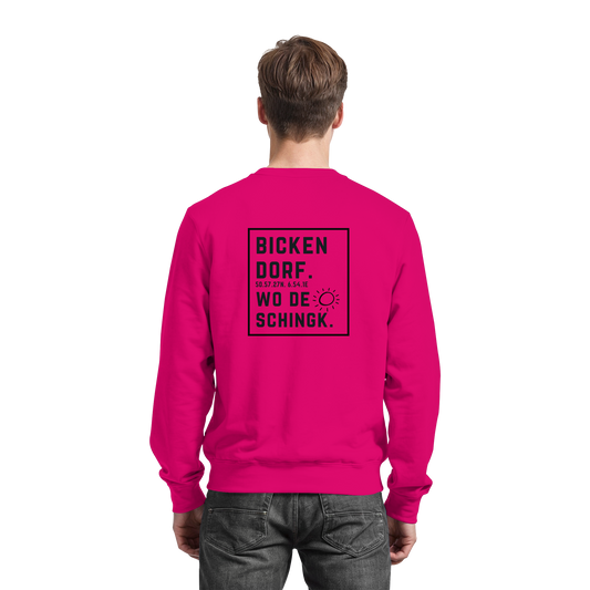 Wo de Sonn schingk - Bickendorf Druck Rücken - Basic Sweatshirt