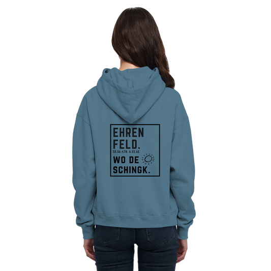 Wo de Sonn schingk - Ehrenfeld Druck Rücken - Basic Unisex Hoodie