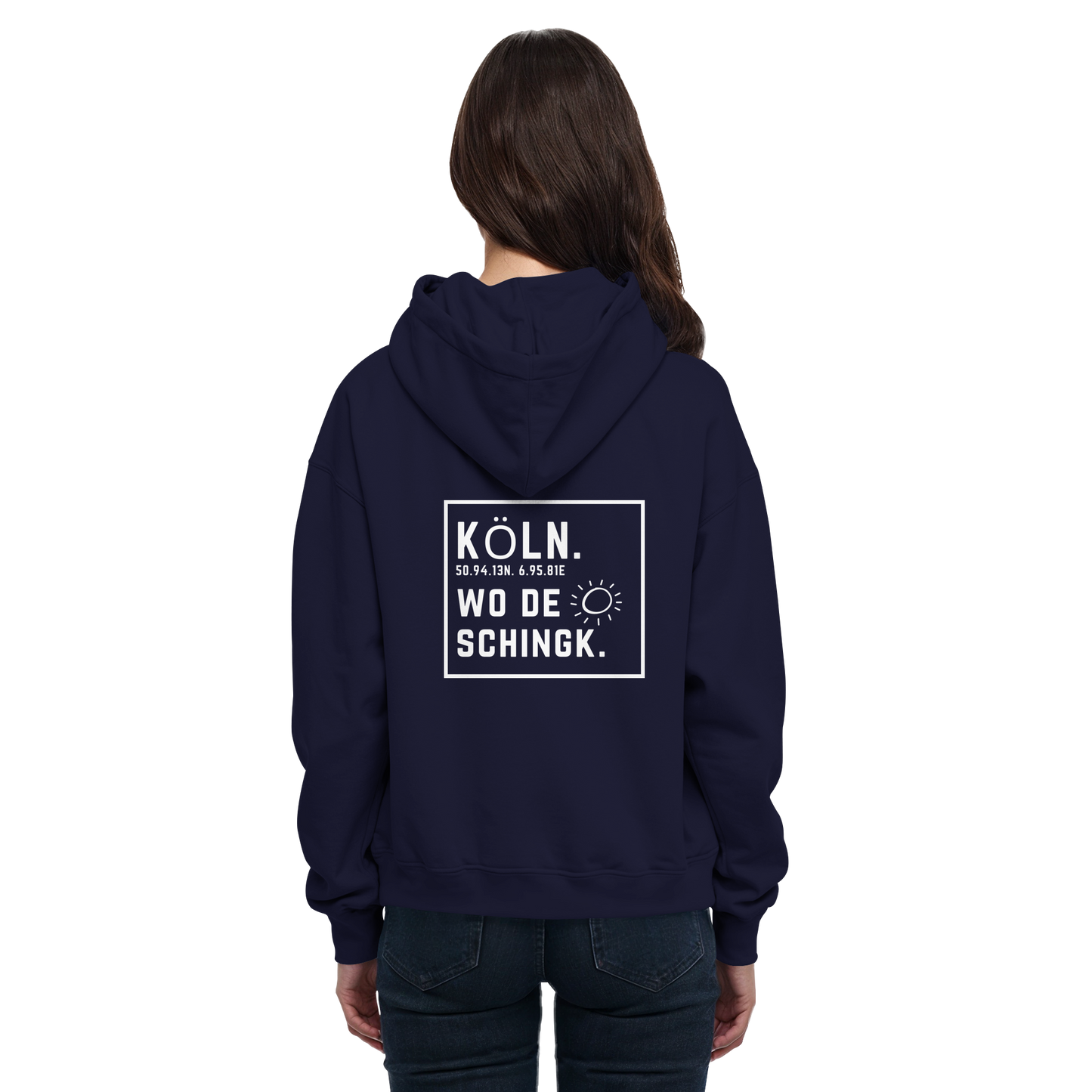 Wo de Sonn schingk - Köln Druck Rücken - Basic Unisex Hoodie