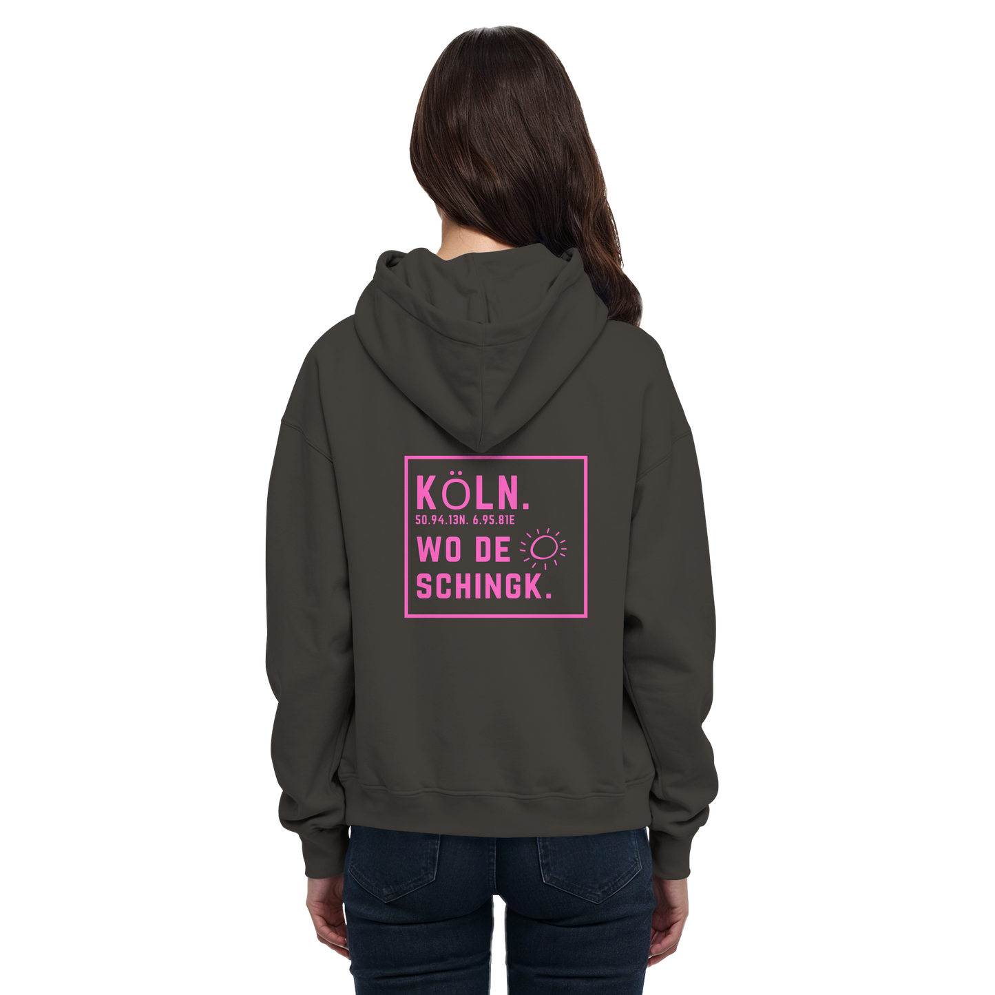 Wo de Sonn schingk - Köln Druck Rücken - Basic Unisex Hoodie