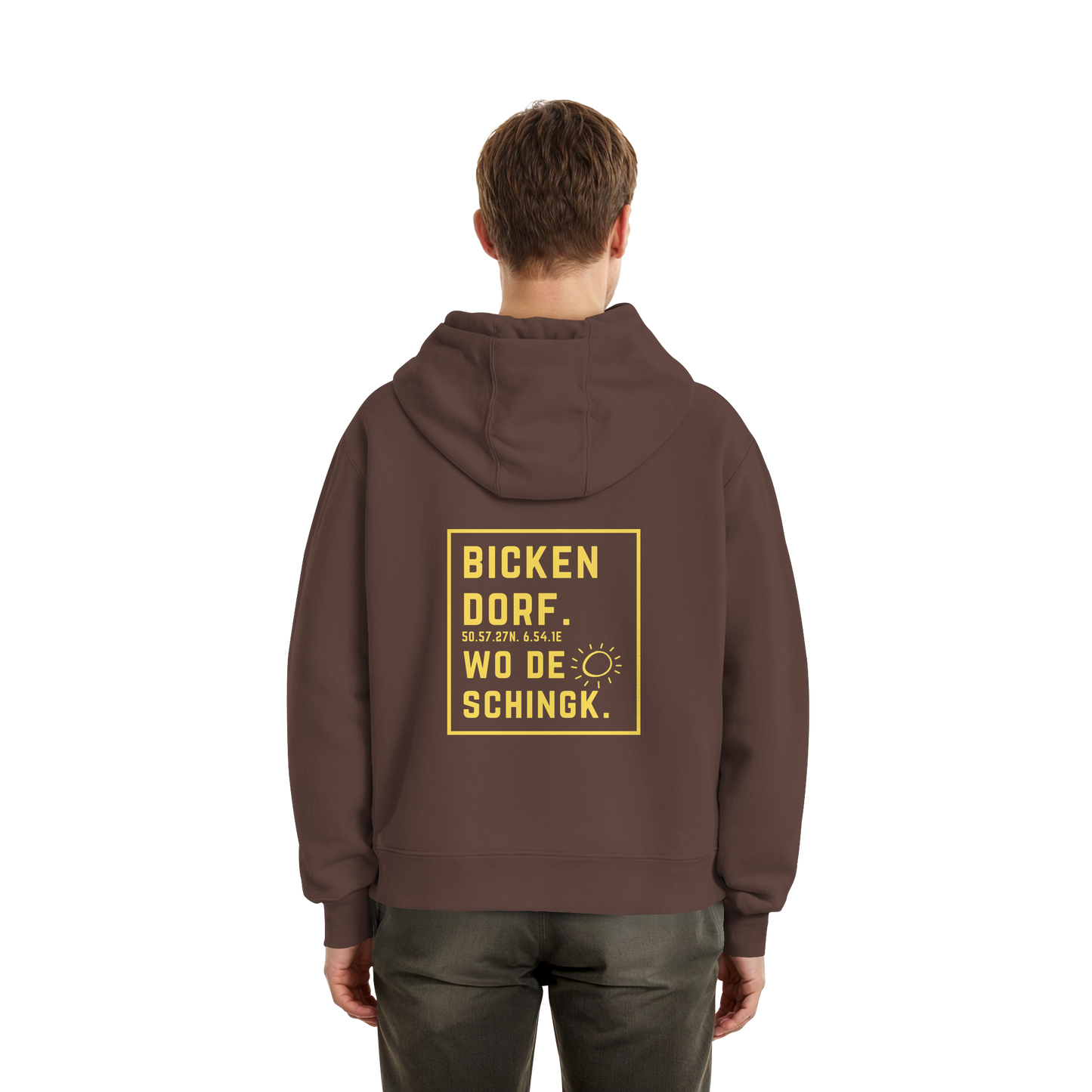 Wo de Sonn schingk - Bickendorf Druck Rücken - Fluffy Boxcut Zipper