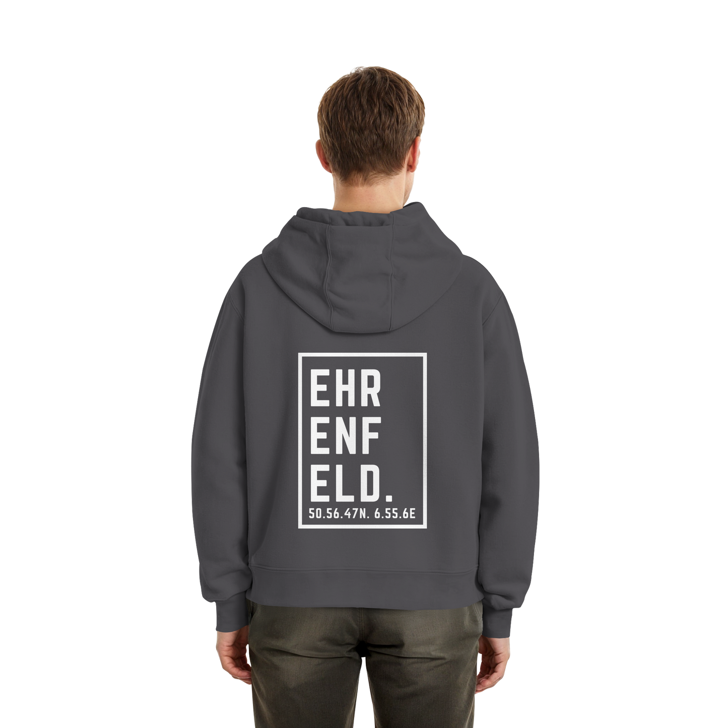 Ehrenfeld Koordinaten (großer Druck auf dem Rücken) - Fluffy Boxcut Zipper