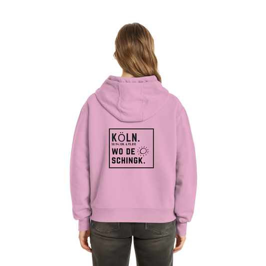 Wo de Sonn schingk - Köln Druck Rücken - Fluffy Boxcut Zipper