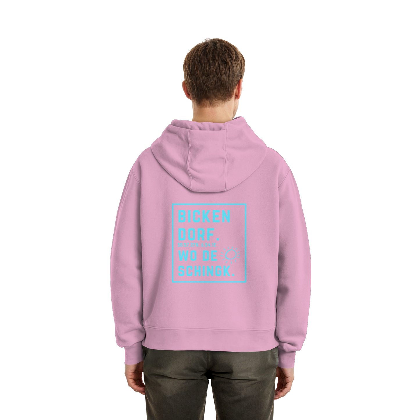 Wo de Sonn schingk - Bickendorf Druck Rücken - Fluffy Boxcut Zipper