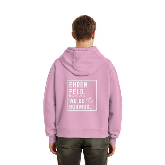 Wo de Sonn schingk - Ehrenfeld Druck Rücken - Fluffy Boxcut Zipper