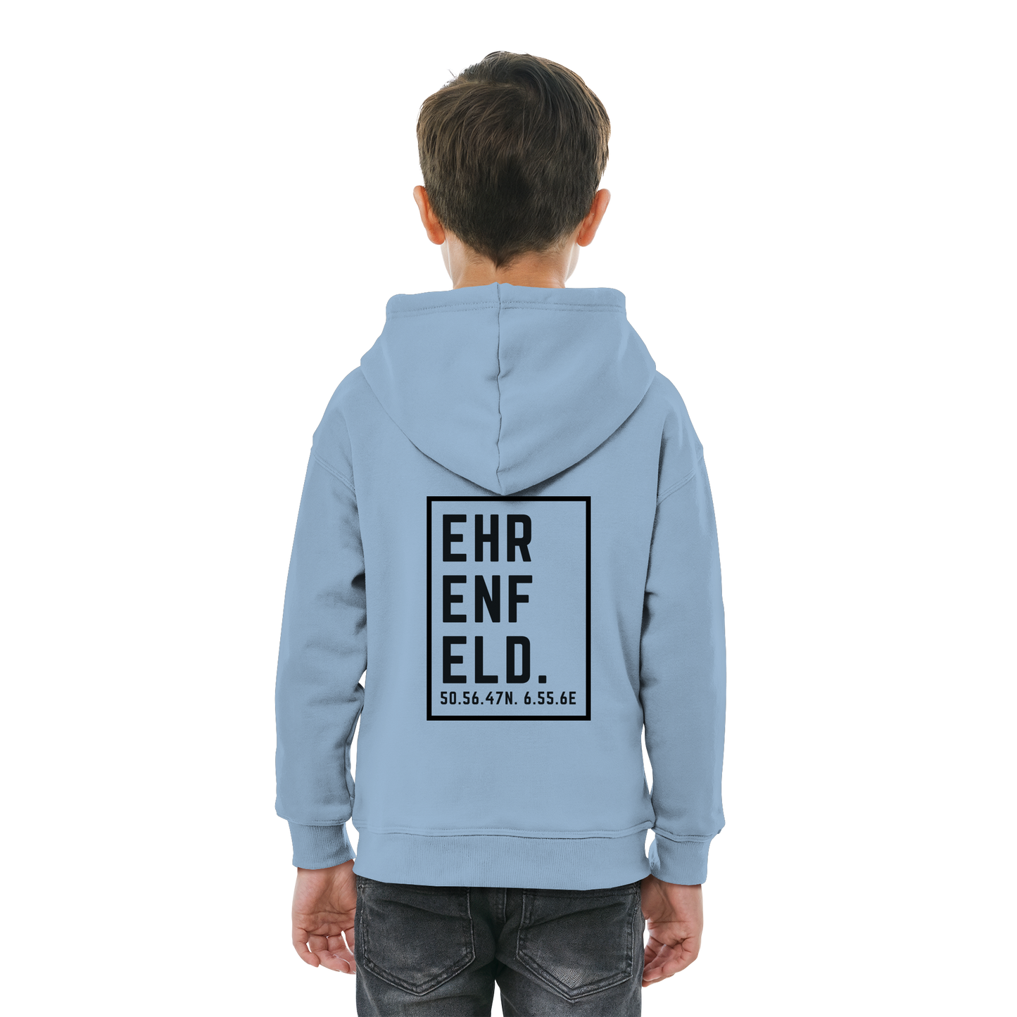 Ehrenfeld Koordinaten (großer Druck auf dem Rücken) - Kids Basic Hoodie