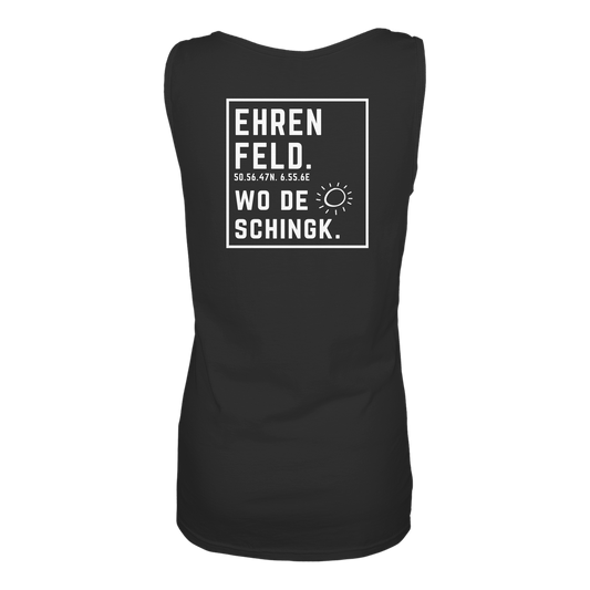 Wo de Sonn schingk - Ehrenfeld Druck Rücken - Ladies Tank-Top