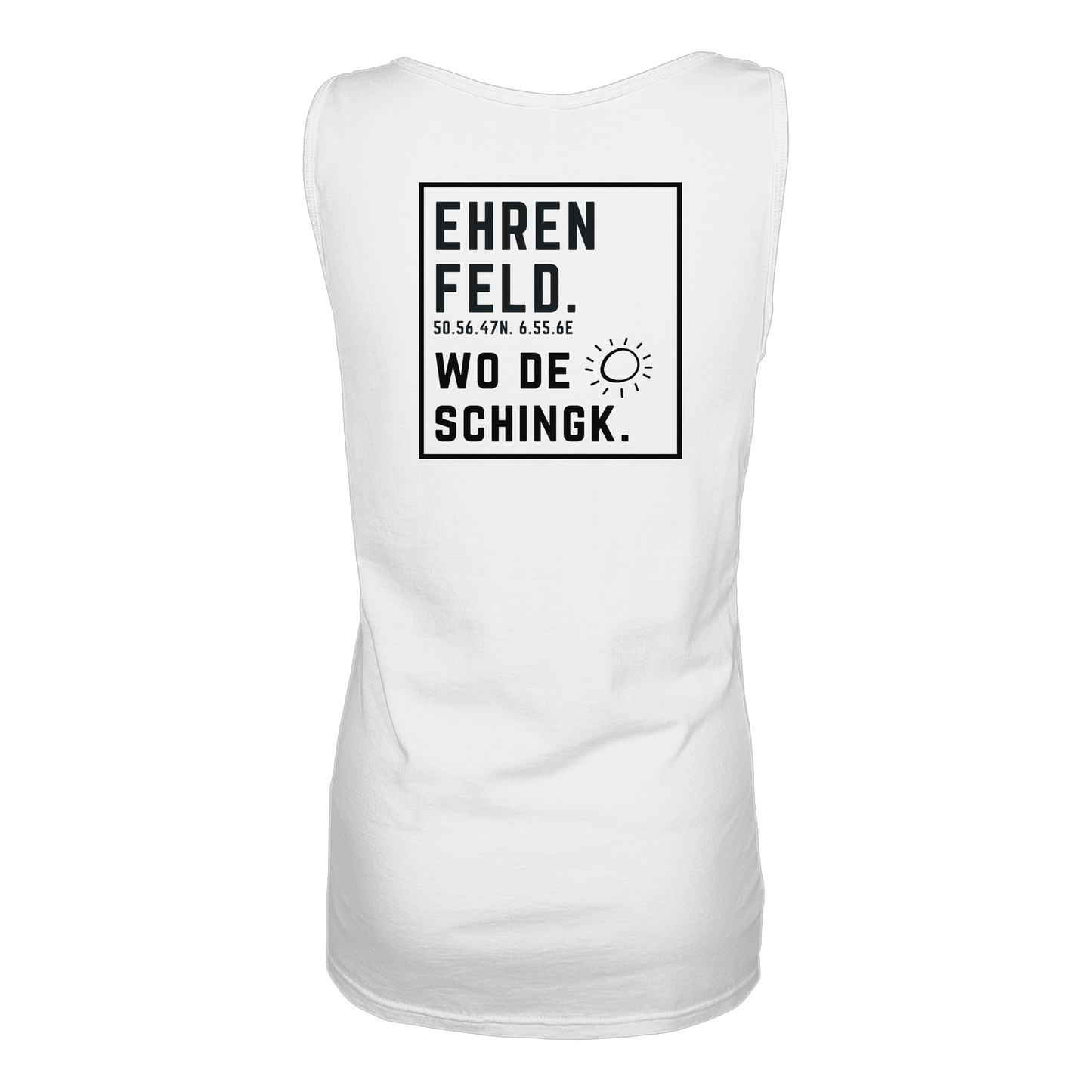 Wo de Sonn schingk - Ehrenfeld Druck Rücken - Ladies Tank-Top