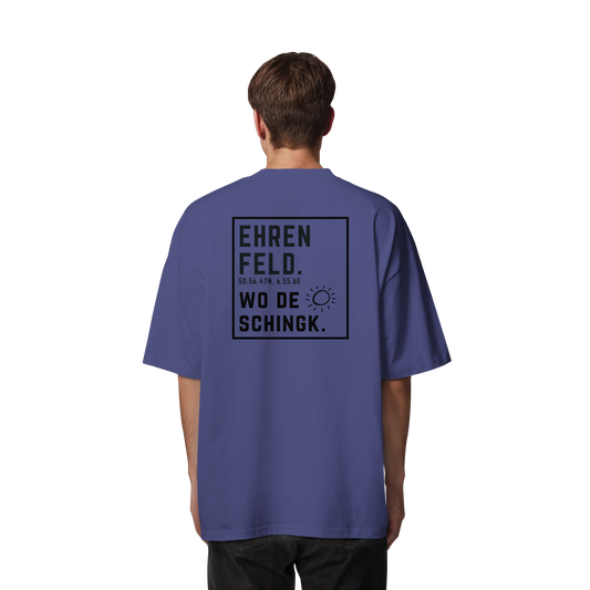 Wo de Sonn schingk - Ehrenfeld Druck Rücken - Organic Oversize Shirt