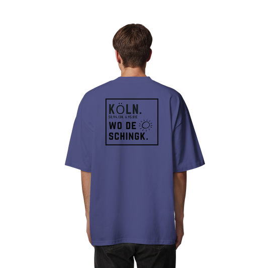 Wo de Sonn schingk - Köln Druck Rücken - Organic Oversize Shirt
