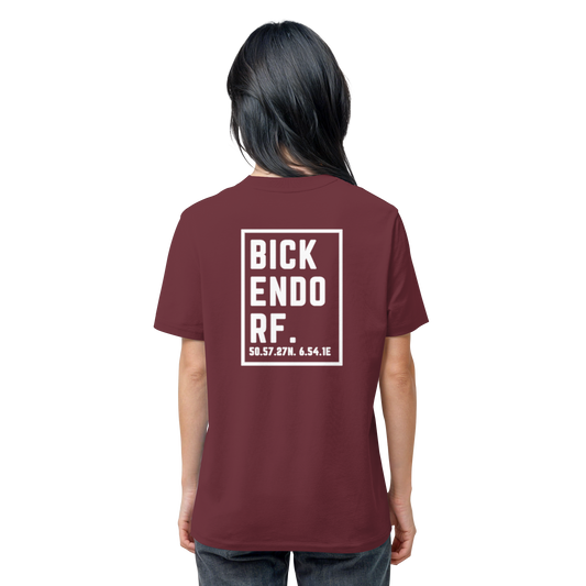 Bickendorf Koordinaten (großer Druck auf dem Rücken) - Organic Shirt
