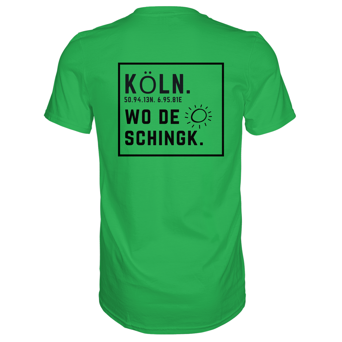 Wo de Sonn schingk - Köln Druck Rücken - Premium Classic T-Shirt