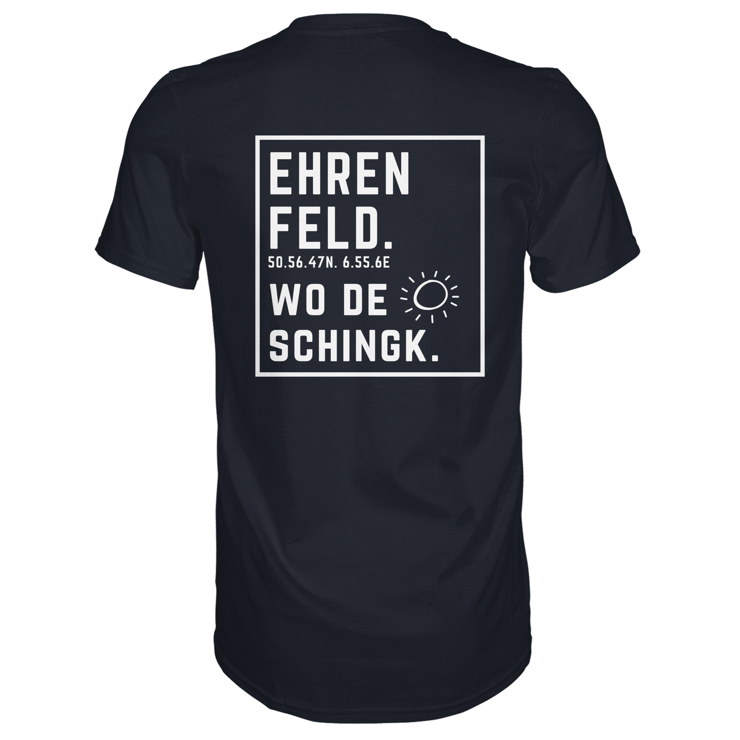 Wo de Sonn schingk - Ehrenfeld Druck Rücken - Premium Classic T-Shirt