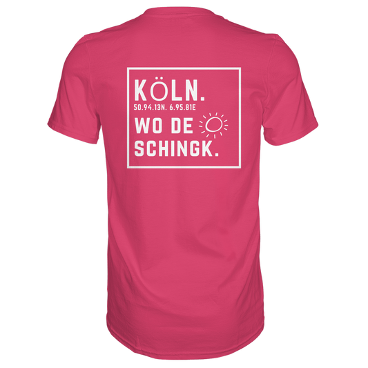 Wo de Sonn schingk - Köln Druck Rücken - Premium Classic T-Shirt