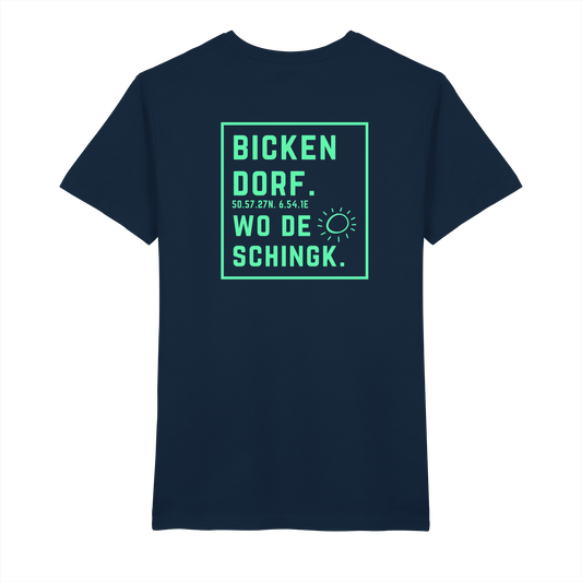 Wo de Sonn schingk - Bickendorf Druck Rücken - V-Neck Shirt