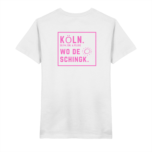 Wo de Sonn schingk - Köln Druck Rücken - V-Neck Shirt