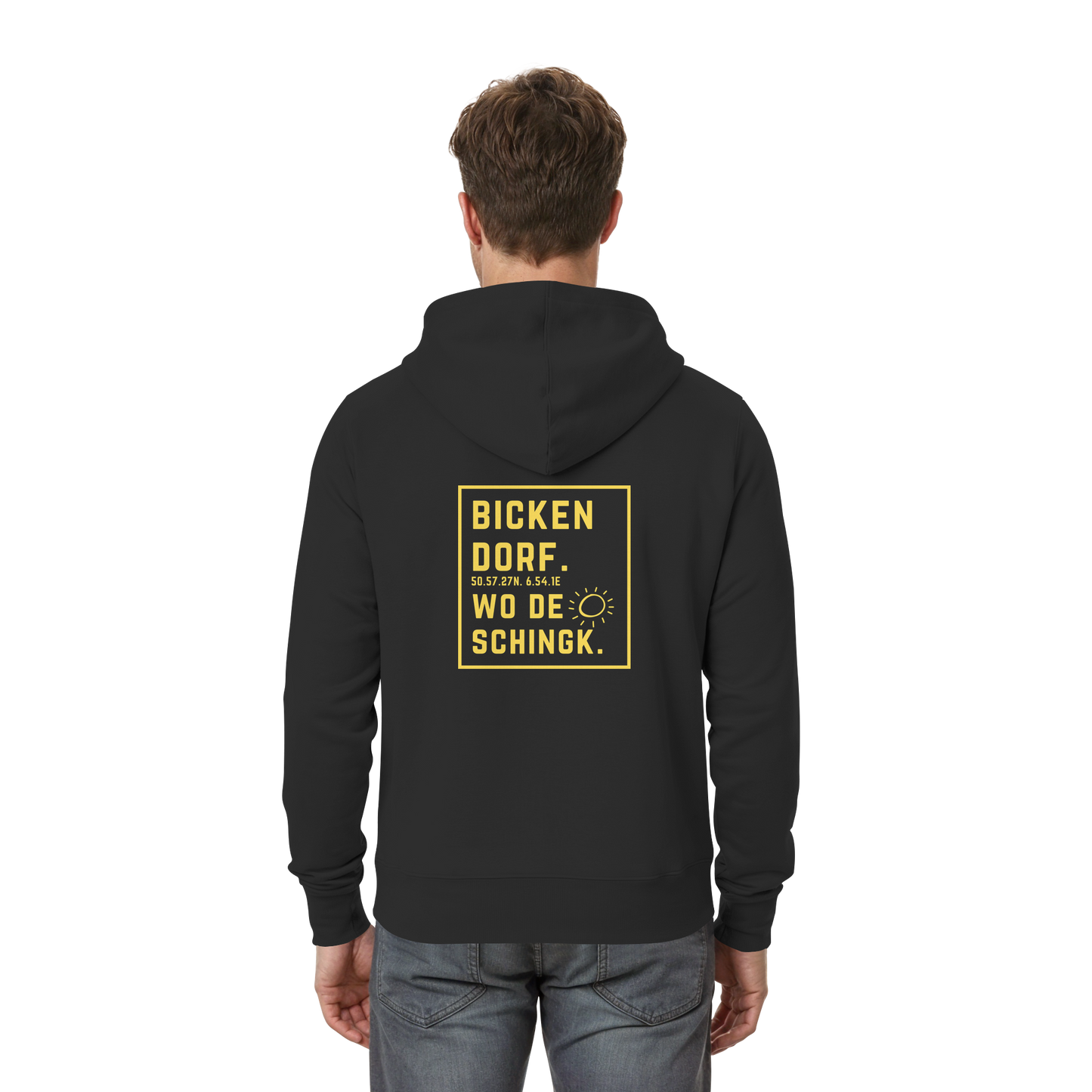 Wo de Sonn schingk - Bickendorf Druck Rücken - Zipper