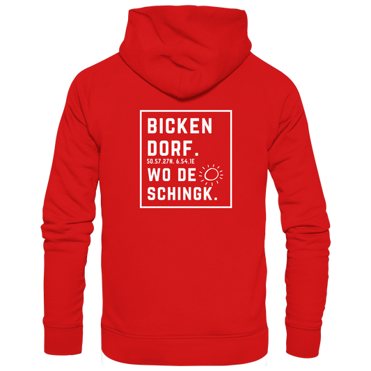 Wo de Sonn schingk - Bickendorf Druck Rücken - Zipper