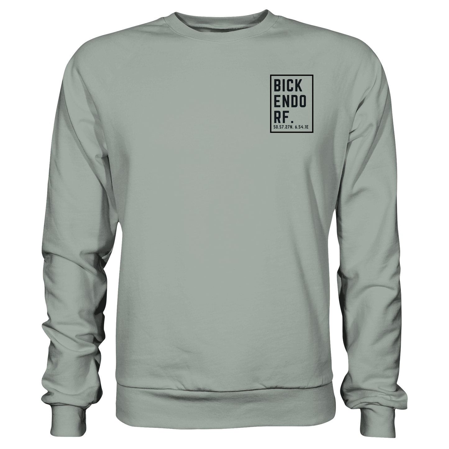 Bickendorf Koordinaten (kleiner Druck auf der Brust) - Basic Sweatshirt