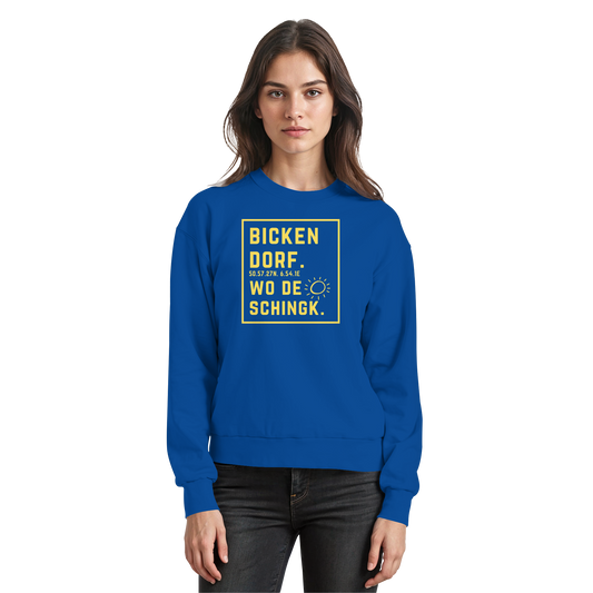 Wo de Sonn schingk - Bickendorf Druck - Basic Sweatshirt