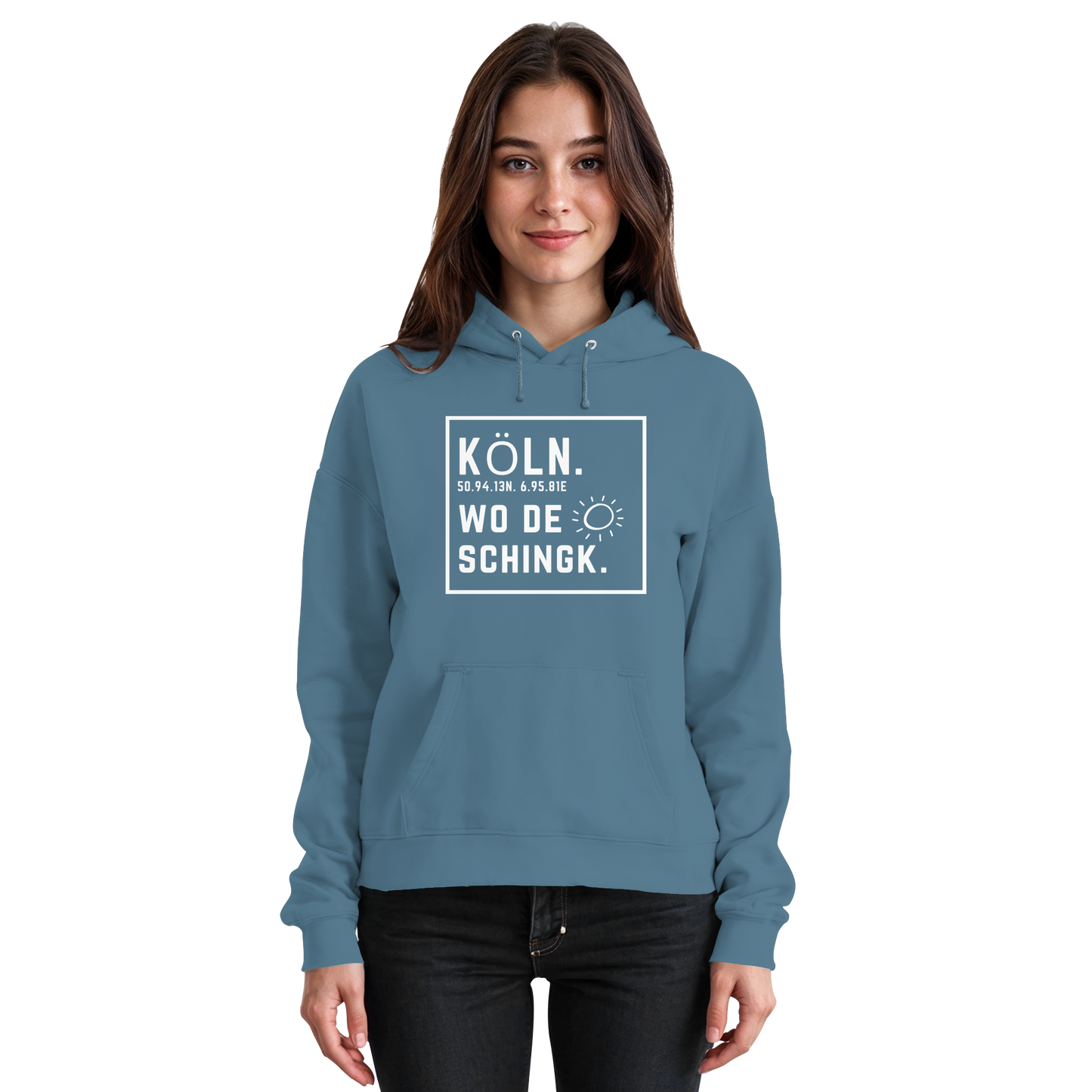 Wo de Sonn schingk - Köln Druck - Basic Unisex Hoodie