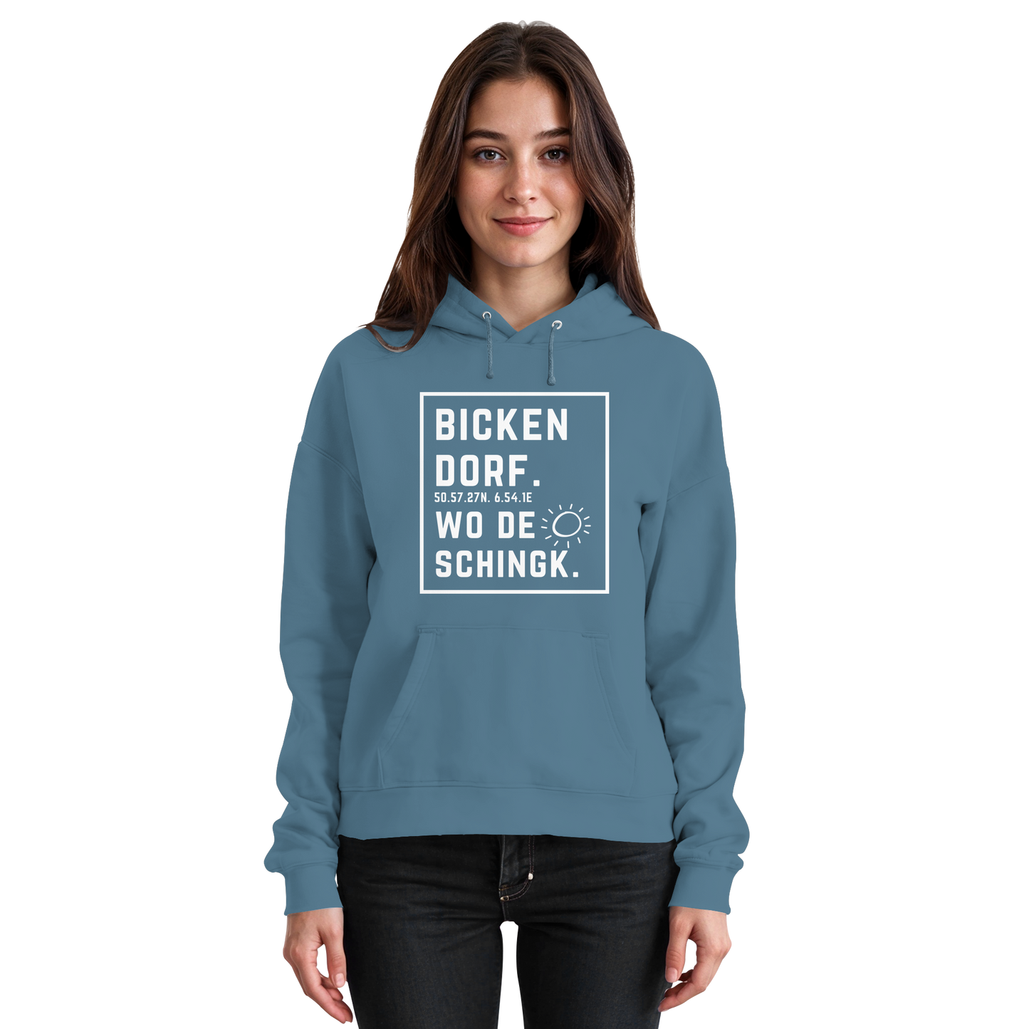 Wo de Sonn schingk - Bickendorf Druck - Basic Unisex Hoodie