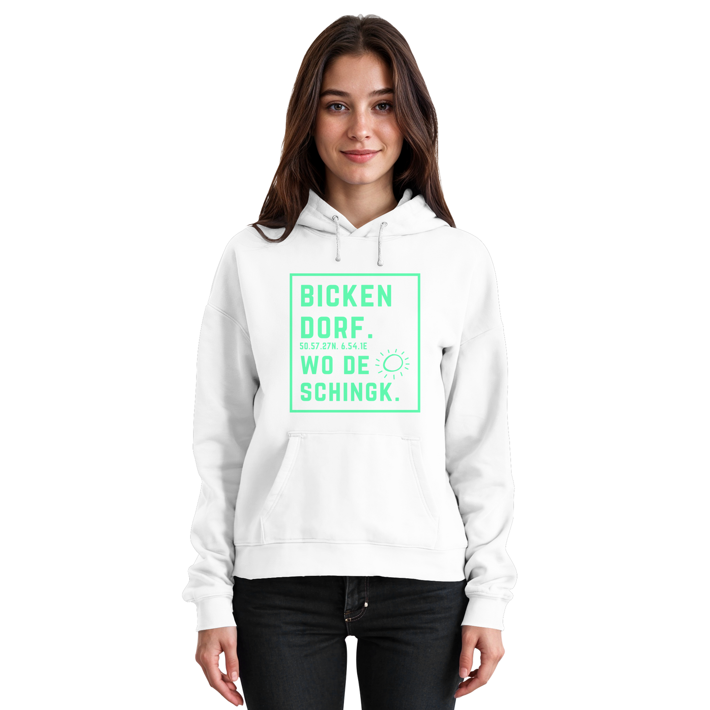 Wo de Sonn schingk - Bickendorf Druck - Basic Unisex Hoodie