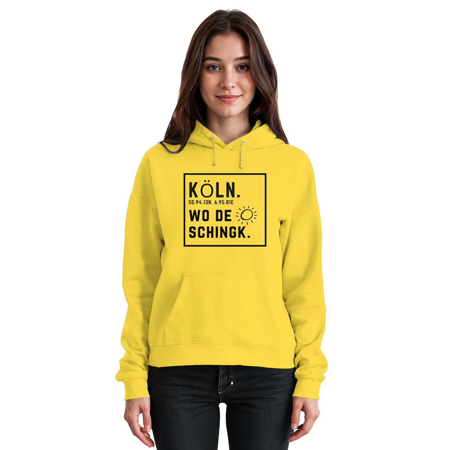 Wo de Sonn schingk - Köln Druck - Basic Unisex Hoodie