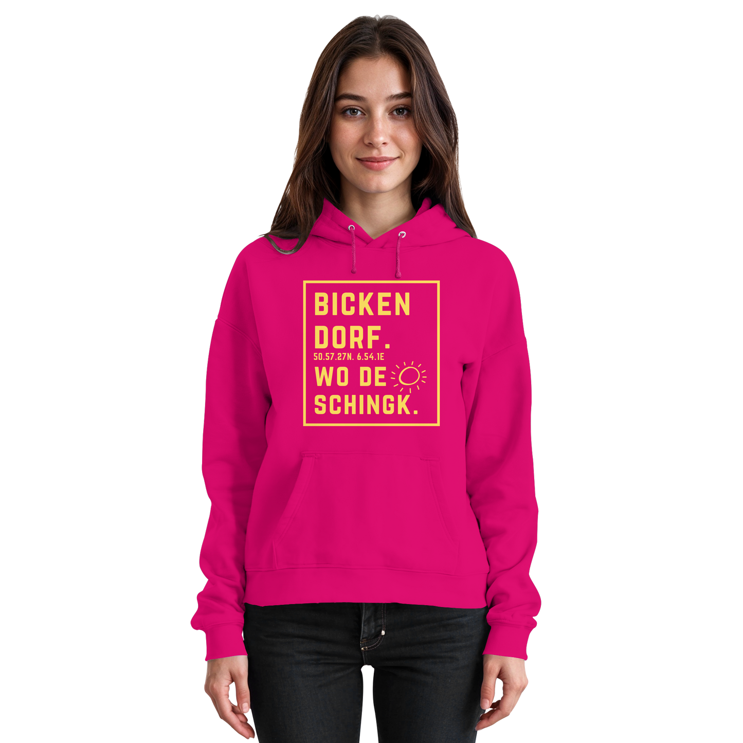 Wo de Sonn schingk - Bickendorf Druck - Basic Unisex Hoodie