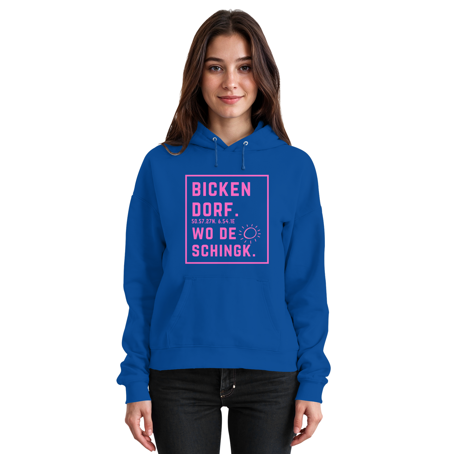 Wo de Sonn schingk - Bickendorf Druck - Basic Unisex Hoodie
