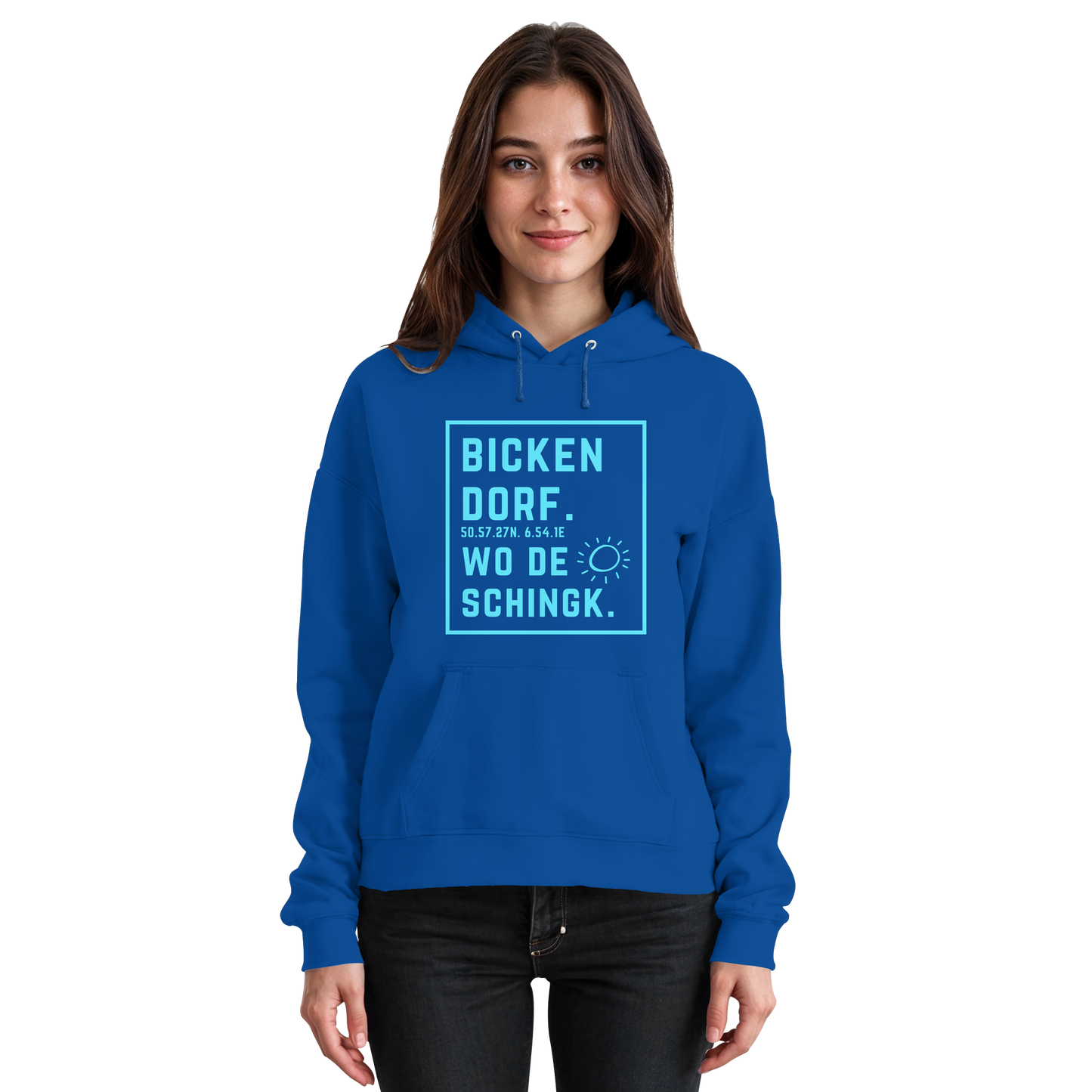 Wo de Sonn schingk - Bickendorf Druck - Basic Unisex Hoodie