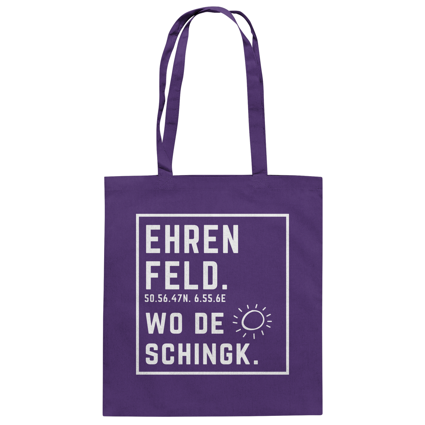 Wo de Sonn schingk - Ehrenfeld Druck - Baumwolltasche