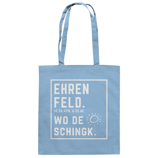 Wo de Sonn schingk - Ehrenfeld Druck - Baumwolltasche