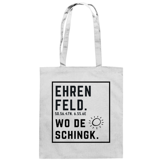 Wo de Sonn schingk - Ehrenfeld Druck - Baumwolltasche