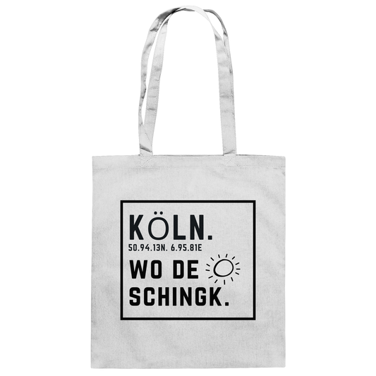 Wo de Sonn schingk - Köln Druck - Baumwolltasche