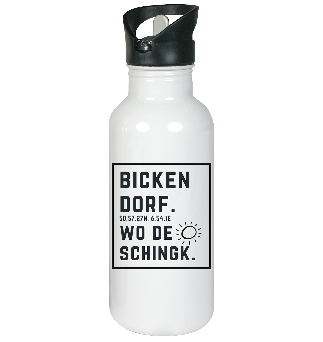 Wo de Sonn schingk - Bickendorf Druck - Accessoires - Edelstahl-Trinkflasche