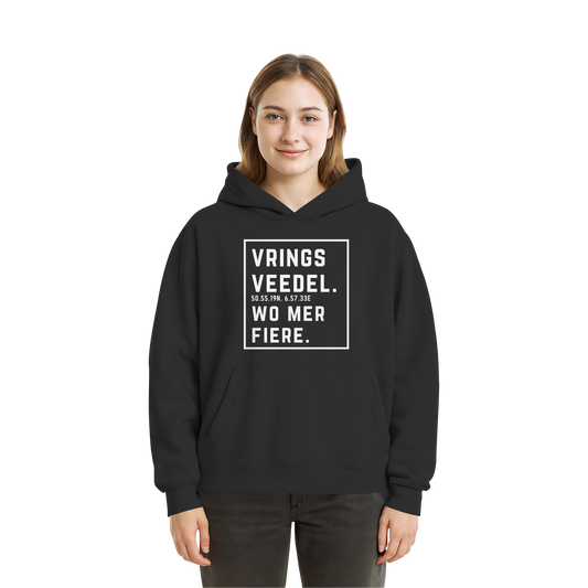 Vringsveedel Fiere Druck - Fluffy Boxcut Hoodie