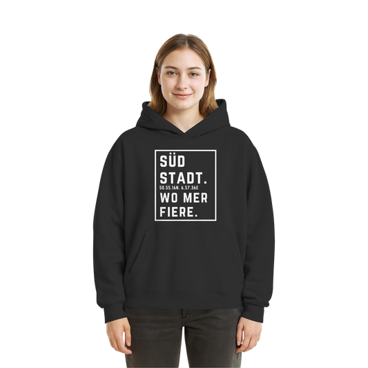 Südstadt Fiere Druck - Fluffy Boxcut Hoodie