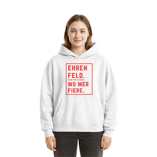Ehrenfeld Fiere Druck - Fluffy Boxcut Hoodie