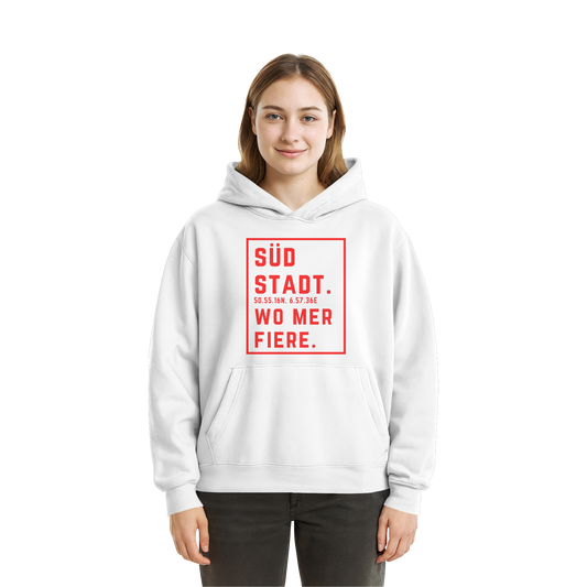 Südstadt Fiere Druck - Fluffy Boxcut Hoodie