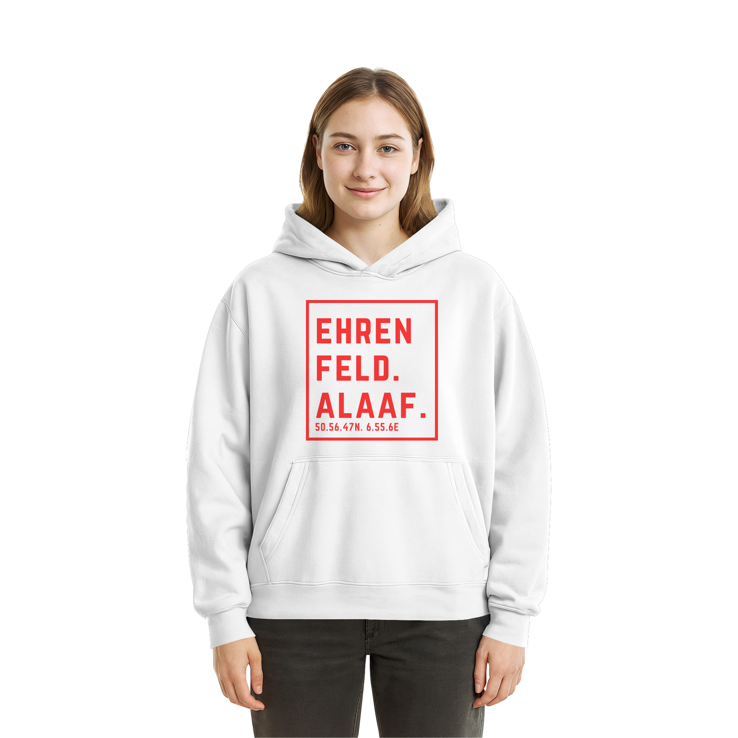 Ehrenfeld Alaaf Druck - Fluffy Boxcut Hoodie