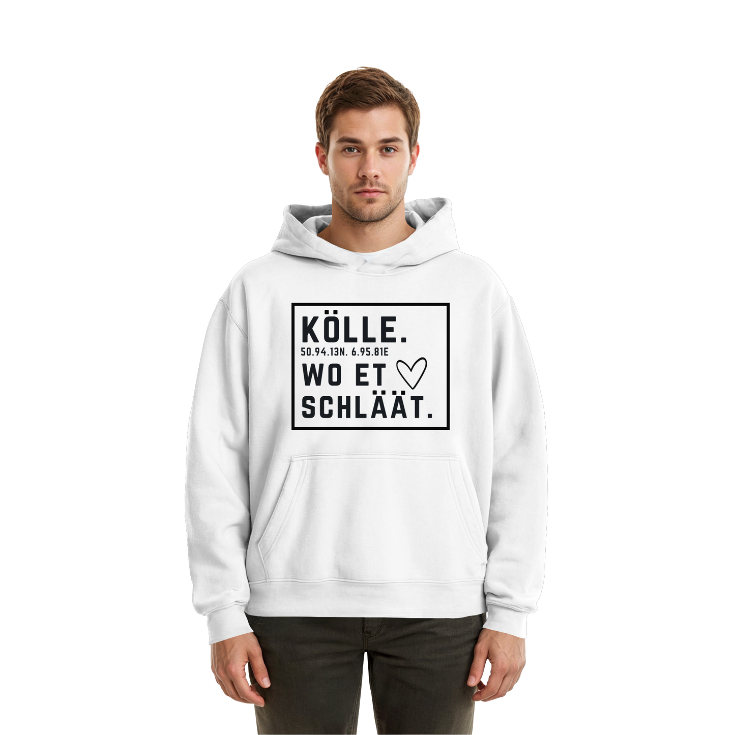 Kölle Hätz Druck - Fluffy Boxcut Hoodie