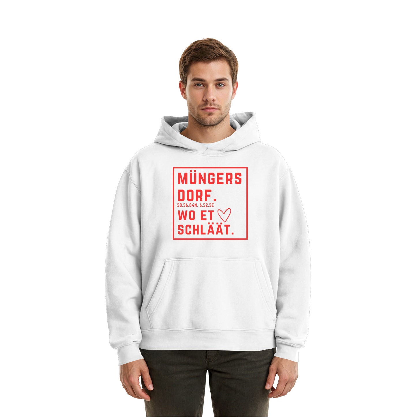 Müngersdorf Hätz Druck - Fluffy Boxcut Hoodie