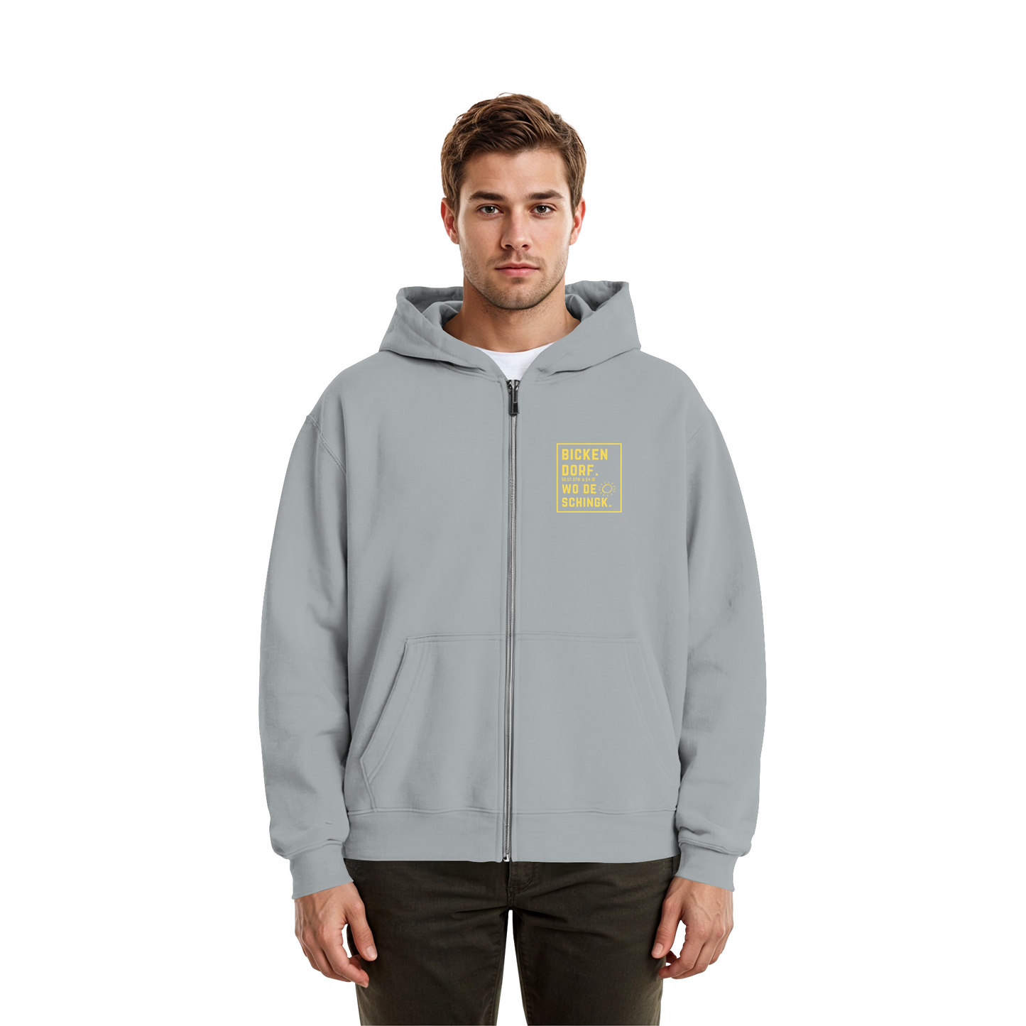 Wo de Sonn schingk - Bickendorf Druck - Fluffy Boxcut Zipper