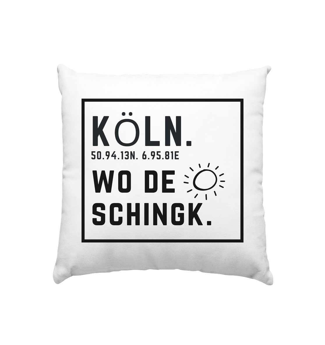 Wo de Sonn schingk - Köln Druck - Accessoires - Kissenbezug 40x40cm