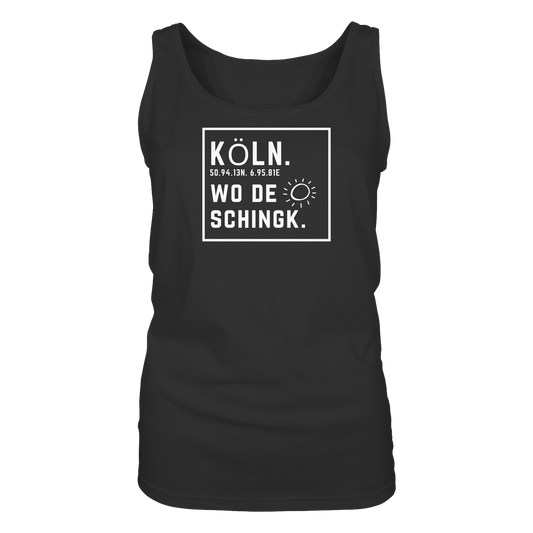 Wo de Sonn schingk - Köln Druck - Ladies Tank-Top
