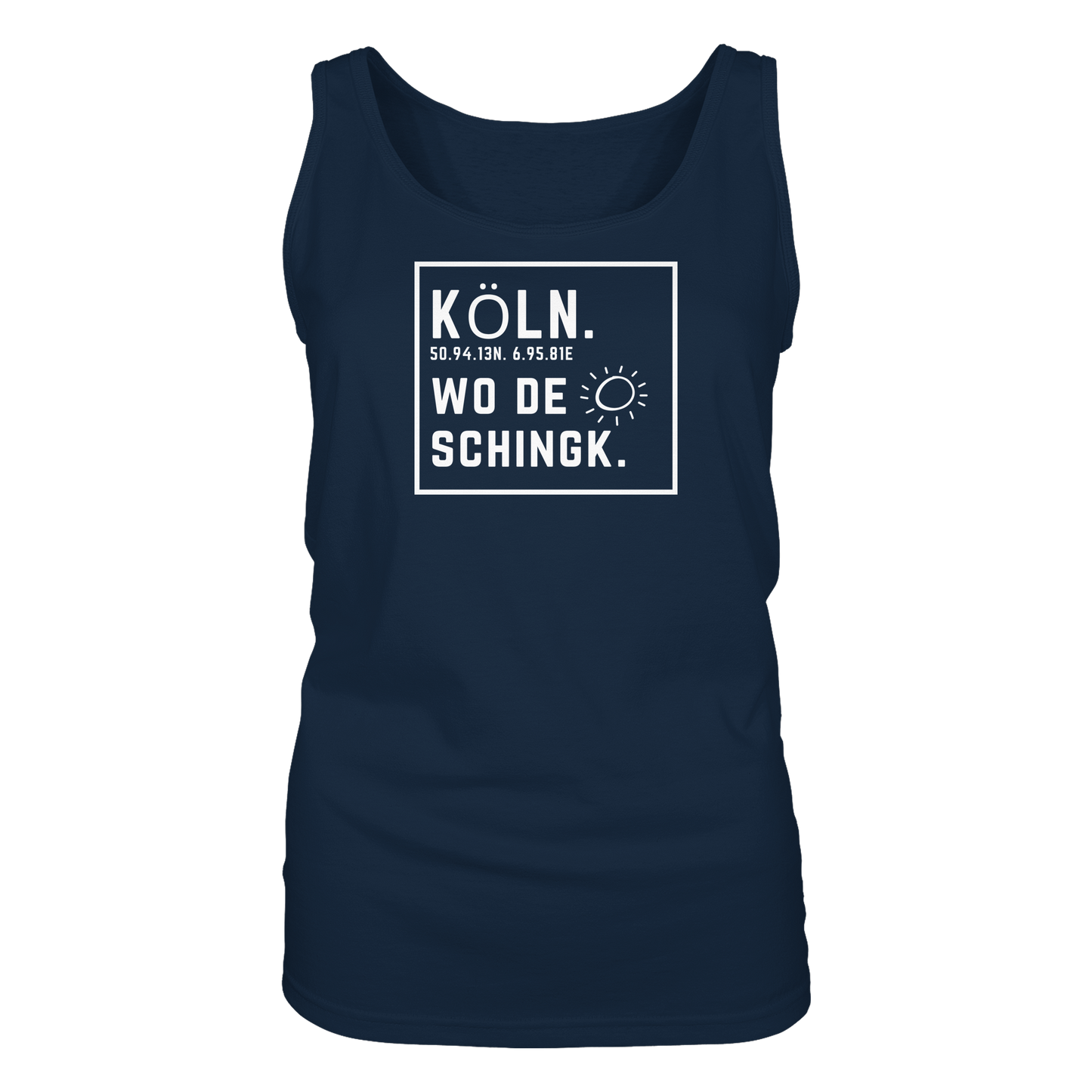 Wo de Sonn schingk - Köln Druck - Ladies Tank-Top