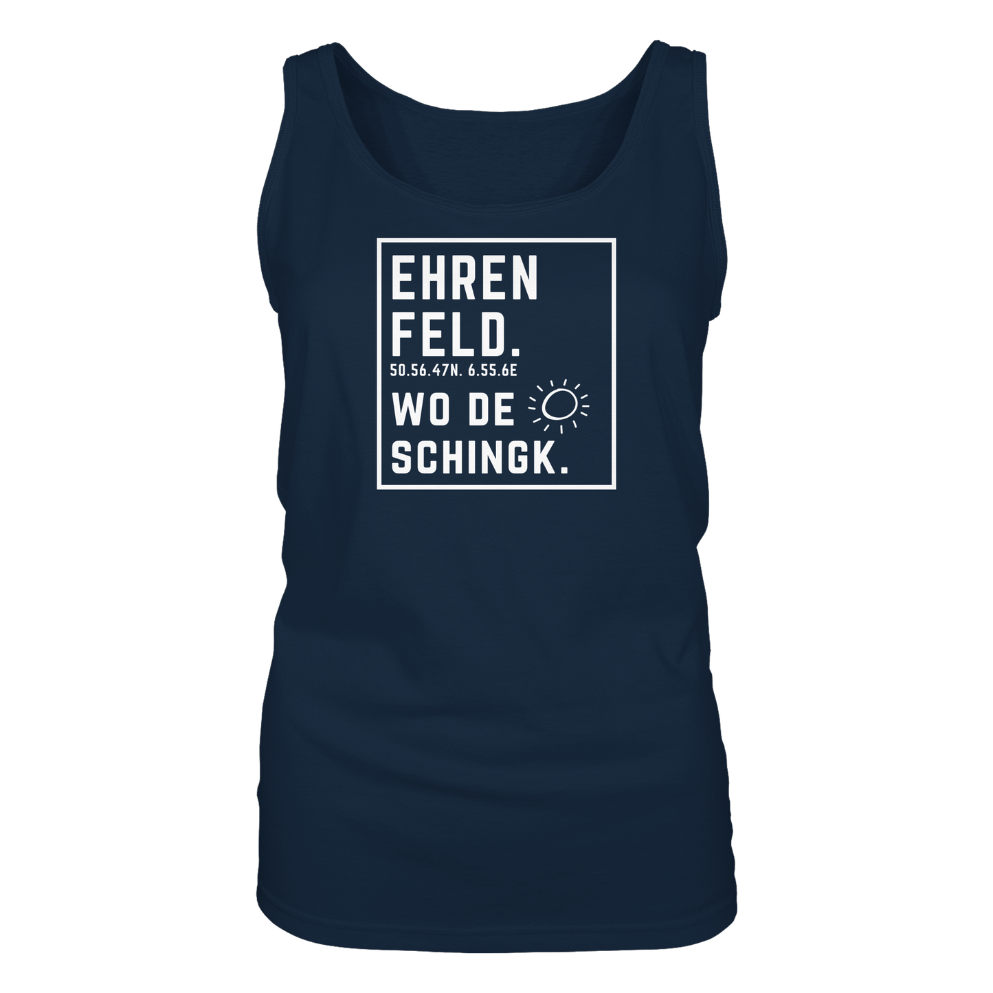 Wo de Sonn schingk - Ehrenfeld Druck - Ladies Tank-Top