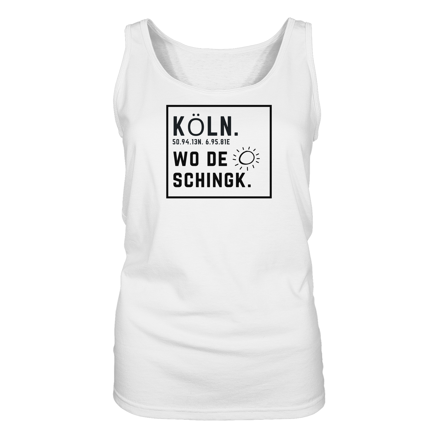 Wo de Sonn schingk - Köln Druck - Ladies Tank-Top