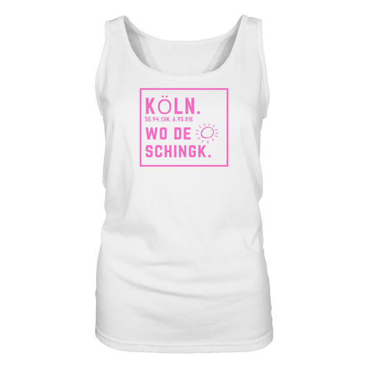 Wo de Sonn schingk - Köln Druck - Ladies Tank-Top